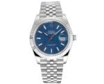 DateJust 41mm 126334 904 SS QF V2 1:1 Best Edition Blue Fluted Dial Stick Marker On Jubilee Bracelet DD3235