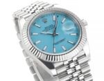 DateJust 41mm 126334 904 SS QF V2 1:1 Best Edition Ice Blue Dial Stick Marker On Jubilee Bracelet DD3235 - Image 3