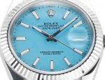 DateJust 41mm 126334 904 SS QF V2 1:1 Best Edition Ice Blue Dial Stick Marker On Jubilee Bracelet DD3235 - Image 6