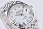 DateJust 41mm 126334 904 SS QF V2 1:1 Best Edition White MOP Dial Diamond Marker On Jubilee Bracelet DD3235 - Image 5
