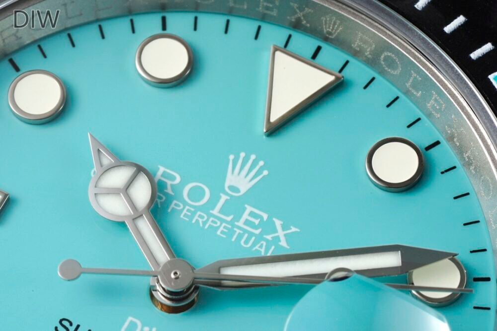 Submariner DIW Carbon Bezel VSF 1:1 Best Edition Tiffany Blue Dial on Sandblasted Bracelet VS3135 - Image 4