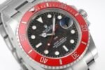 Submariner DIW Red Ceramic Bezel VSF 1:1 Best Edition Black Carbon Dial on Sandblasted Bracelet VS3135 - Image 2