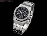 Royal Oak Chrono 26240 SS DDF 1:1 Best Edition Black Dial On SS Bracelet Super Clone DD4401 - Image 2