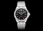 Chronomat 40mm GMT SS TWSF 1:1 Best Edition Black Dial on SS Bracelet A2836