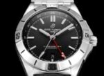 Chronomat 40mm GMT SS TWSF 1:1 Best Edition Black Dial on SS Bracelet A2836 - Image 5