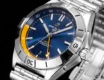 Chronomat 40mm GMT SS TWSF 1:1 Best Edition Blue/Yellow Dial on SS Bracelet A2836 - Image 4