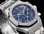 Royal Oak Chrono 26240 SS DDF 1:1 Best Edition Blue Dial On SS Bracelet Super Clone DD4401 - Image 3
