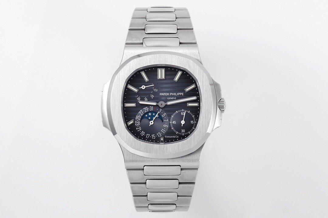 Nautilus 5712-1A 001 SS PPF 1:1 V4+ Best Edition Tiffany & Co Blue Dial on SS Bracelet PPF240 (Free tool)