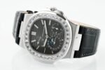 Nautilus 5740 T Diamonds Bezel SS TWF Best Edition Gray Dial on SS Bracelet A240 - Image 2