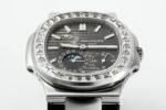 Nautilus 5740 T Diamonds Bezel SS TWF Best Edition Gray Dial on SS Bracelet A240 - Image 4