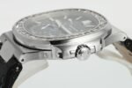 Nautilus 5724G SS/T Diamonds PPF 1:1 Best Edition Blue Dial on Black Leather Strap A240 Super Clone - Image 6