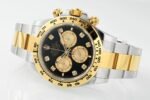 Daytona 126503 SS/YG Gain Weight QF 1:1 Best Edition Black Dial Diamond Marker On Oyster Bracelet SH4131 - Image 5