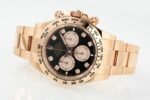 Daytona 126505 Gain Weight RG QF 1:1 Best Edition Bright Black Dial RG Subdial Diamonds Markers on RG Bracelet SH4131 V6 - Image 5