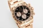 Daytona 126505 Gain Weight RG QF 1:1 Best Edition Bright Black Dial RG Subdial on RG Bracelet SH4131 V6 - Image 2