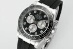 Daytona 126519 QF Gain Weight 1:1 Best Edition Black Dial Silver Subdial Diamonds Markers on Oysterflex Strap SH4131 V11 - Image 3