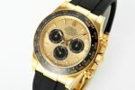 Daytona 126518 QF Gain Weight 1:1 Best Edition Gold Dial Black Subdial Sticks Markers on Oysterflex Strap SH4131 V11 - Image 3