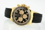 Daytona 126518 QF Gain Weight 1:1 Best Edition Black Dial Gold Subdial Diamonds Markers on Oysterflex Strap SH4131 V11 - Image 4