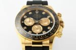 Daytona 126518 QF Gain Weight 1:1 Best Edition Black Dial Gold Subdial Diamonds Markers on Oysterflex Strap SH4131 V11 - Image 5