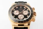 Daytona 126515 QF Gain Weight 1:1 Best Edition Black Dial RG Subdial Diamonds Markers on Oysterflex Strap SH4131 V11 - Image 5