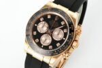 Daytona 126515 QF Gain Weight 1:1 Best Edition Black Dial RG Subdial Diamonds Markers on Oysterflex Strap SH4131 V11 - Image 3