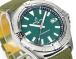 Avenger Chronometer 42mm SS BLSF 1:1 Best Edition Green Dial On Green Nylon Strap A2824 - Image 3