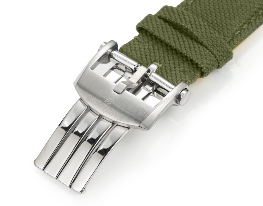 Avenger Chronometer 42mm SS BLSF 1:1 Best Edition Green Dial On Green Nylon Strap A2824 - Image 9