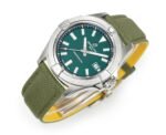 Avenger Chronometer 42mm SS BLSF 1:1 Best Edition Green Dial On Green Nylon Strap A2824 - Image 2