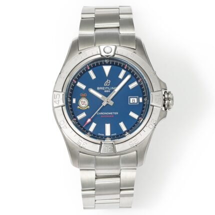 Avenger Chronometer 42mm SS BLSF 1:1 Best Version Blue Dial On SS Bracelet A2824