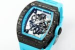 RM055 Blue Inner Bezel Blue Crown NTPT ZF 1:1 Best Edition On Blue Rubber Strap RMUL2 Super Clone V2 - Image 3