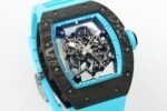 RM055 Blue Inner Bezel Blue Crown NTPT ZF 1:1 Best Edition On Blue Rubber Strap RMUL2 Super Clone V2 - Image 2