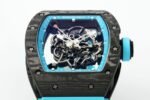 RM055 Blue Inner Bezel Blue Crown NTPT ZF 1:1 Best Edition On Blue Rubber Strap RMUL2 Super Clone V2 - Image 5