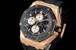 AP ROO 43mm 26420 Ceramic Bezel RG APSF 1:1 Best Edition Black/Silver Dial On Black Rubber Strap Super Clone SA4401(Free Sprung) - Image 3