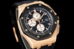 AP ROO 43mm 26420 Ceramic Bezel RG APSF 1:1 Best Edition Black/Silver Dial On Black Rubber Strap Super Clone SA4401(Free Sprung) - Image 2
