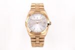 Overseas 4520V RG V2 ZF 1:1 Best Edition Silver Dial On RG Bracelet Super Clone A5100