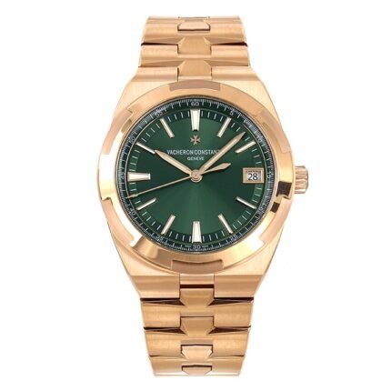 Overseas 4520V RG V2 ZF 1:1 Best Edition Green Dial On RG Bracelet Super Clone A5100