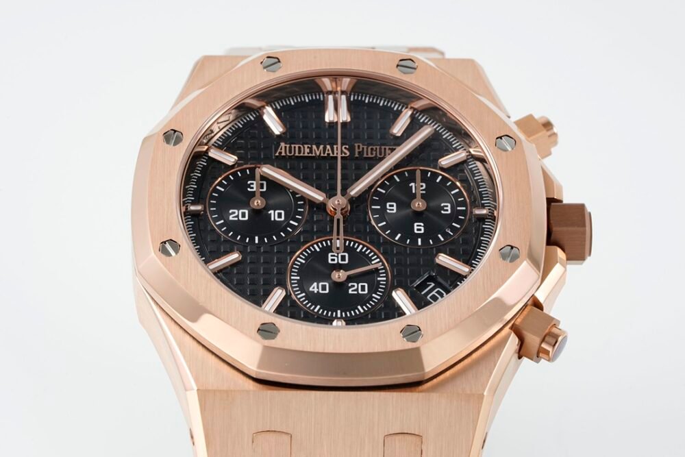 Royal Oak Chrono 26240 SS V2 APSF 1:1 Best Edition Black Dial on SS Bracelet SA4401 Super Clone (Free Sprung) - Image 5
