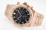 Royal Oak Chrono 26240 SS V2 APSF 1:1 Best Edition Black Dial on SS Bracelet SA4401 Super Clone (Free Sprung) - Image 4