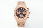 Royal Oak Chrono 26240OR RG V2 APSF 1:1 Best Edition Brown Dial RG Subdial On RG Bracelet SA4401 Super Clone (Free Sprung)