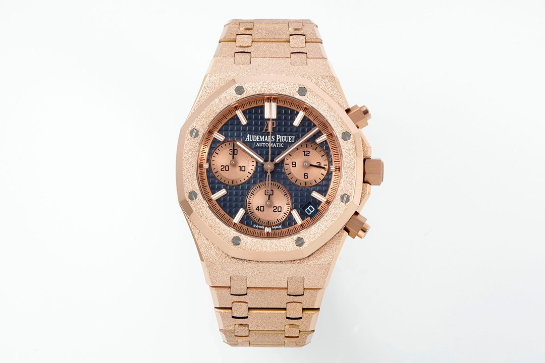 Royal Oak Chrono 26240OR RG V2 APSF 1:1 Best Edition Brown Dial RG Subdial On RG Bracelet SA4401 Super Clone (Free Sprung)