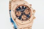 Royal Oak Chrono 26240OR RG V2 APSF 1:1 Best Edition Brown Dial RG Subdial On RG Bracelet SA4401 Super Clone (Free Sprung) - Image 2