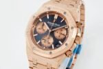 Royal Oak Chrono 26240OR RG V2 APSF 1:1 Best Edition Brown Dial RG Subdial On RG Bracelet SA4401 Super Clone (Free Sprung) - Image 3