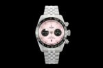 Black Bay Chrono M79360N SS ZF 1:1 Best Edition Pink Dial On SS Bracelet DD7750