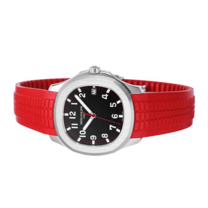 Aquanaut 5167 SS 3KF Best Edition Gray Dial On Red Rubber Strap A324 Super Clone V2 - Image 6