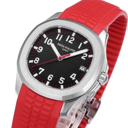 Aquanaut 5167 SS 3KF Best Edition Gray Dial On Red Rubber Strap A324 Super Clone V2 - Image 4