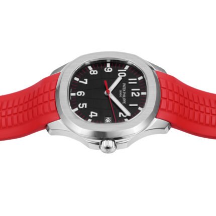 Aquanaut 5167 SS 3KF Best Edition Gray Dial On Red Rubber Strap A324 Super Clone V2 - Image 7