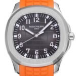 Aquanaut 5968 SS YLF Best Edition Gray Dial on Orange Rubber Strap A520 - Image 2