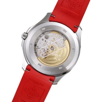 Aquanaut 5167 SS 3KF Best Edition Gray Dial On Red Rubber Strap A324 Super Clone V2 - Image 8