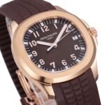 Aquanaut Jumbo 5167R-001 RG PPF 1:1 Best Edition Brown Dial on Brown Rubber Strap Super Clone 26-330 V2 - Image 4