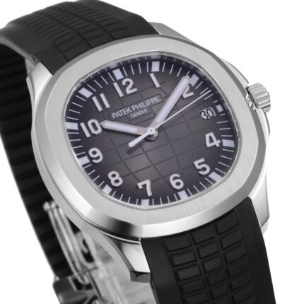 Aquanaut 5167 SS 3KF Best Edition Gray Dial on Black Rubber Strap A324 Super Clone V2 - Image 4