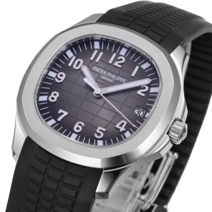 Aquanaut 5167 SS 3KF Best Edition Gray Dial on Black Rubber Strap A324 Super Clone V2 - Image 5